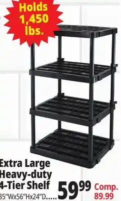 Ocean State Job Lot Extra Large Heavy-duty 4-Tier Shelf offer