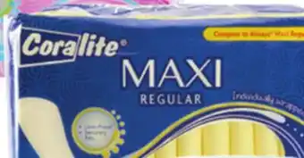 Ocean State Job Lot Maxi Pads offer