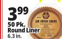 Ocean State Job Lot Baker's Choice Round Air Fryer Liners 50 Count offer