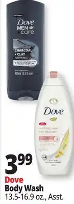 Ocean State Job Lot Dove Men + Care Charcoal + Clay Body Face & Hair Wash 13.5 oz offer