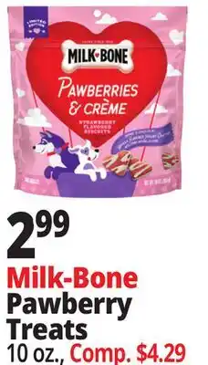 Ocean State Job Lot Milk-Bone Pawberry Treats offer