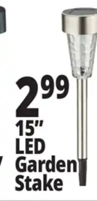 Ocean State Job Lot Outdoor Living Accents Solar LED Garden Stake 15 offer