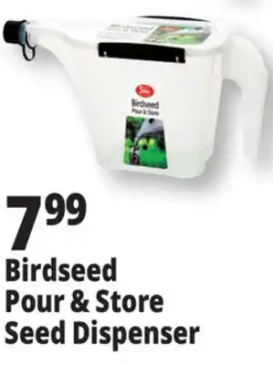 Ocean State Job Lot Birdseed Pour & Store Dispenser offer