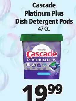 Ocean State Job Lot Cascade Platinum Plus Dish Detergent Pods offer