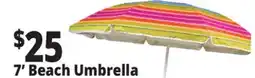 Ocean State Job Lot 7' Fiberglass Tilting Beach Umbrella offer