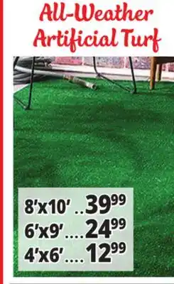 Ocean State Job Lot All-Weather Green Artificial Grass offer