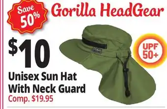 Ocean State Job Lot Unisex Sun Hat With Neck Guard offer
