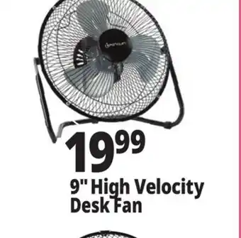 Ocean State Job Lot Penguin High Velocity Desk Fan 9 offer