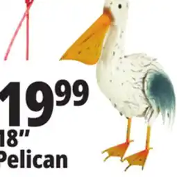 Ocean State Job Lot 18 Pelican Garden Statue offer