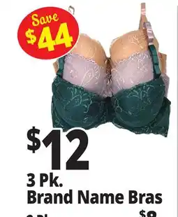Ocean State Job Lot 3 Pk. Brand Name Bras offer