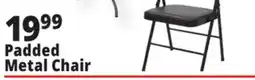 Ocean State Job Lot Padded Metal Folding Chair Black offer