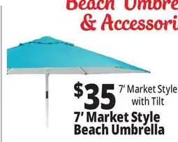 Ocean State Job Lot 7' Market Style Beach Umbrella offer