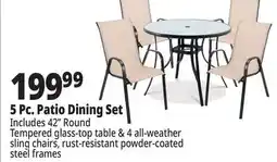 Ocean State Job Lot 5 Pc. Patio Dining Set offer