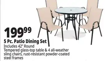 Ocean State Job Lot 5 Pc. Patio Dining Set offer