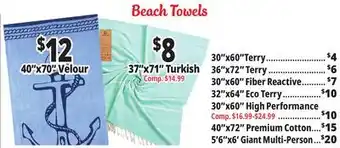 Ocean State Job Lot Beach Towels offer