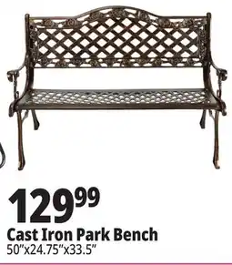 Ocean State Job Lot 50 Cast Iron Bench offer