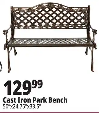 Ocean State Job Lot 50 Cast Iron Bench offer
