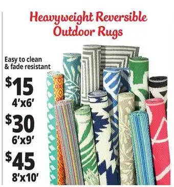 Ocean State Job Lot Heavyweight Reversible Outdoor Rugs offer
