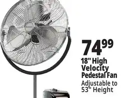 Ocean State Job Lot Penguin High Velocity Pedestal Fan 18 offer