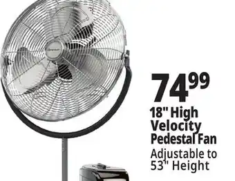 Ocean State Job Lot Penguin High Velocity Pedestal Fan 18 offer