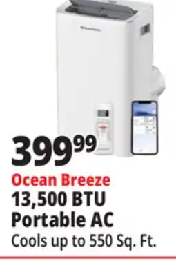 Ocean State Job Lot Ocean Breeze 13,500 BTU Portable AC offer