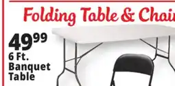 Ocean State Job Lot Enduro 6' Folding Banquet Table offer