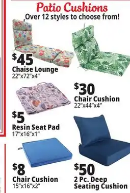 Ocean State Job Lot Patio Cushions offer