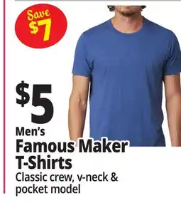 Ocean State Job Lot Men's Famous Maker T-Shirts offer