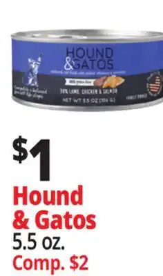 Ocean State Job Lot Hound & Gatos Premium Cat Food offer