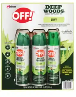 Ocean State Job Lot Off! Deep Woods Insect Repellent 3pk offer