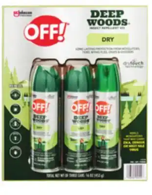 Ocean State Job Lot Off! Deep Woods Insect Repellent 3pk offer