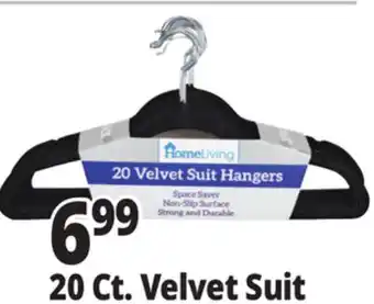 Ocean State Job Lot HomeLiving Velvet Suit Hangers 20 Count offer