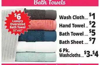 Ocean State Job Lot Bath Towels offer