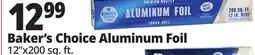 Ocean State Job Lot Baker's Choice Premium Quality Aluminum Foil Jumbo Roll 200 sq ft offer