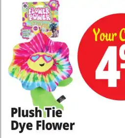 Ocean State Job Lot Plush Tie Dye Flower offer