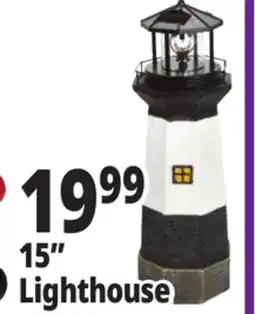 Ocean State Job Lot Solar Lighthouse with Rotating LED Light 15 offer