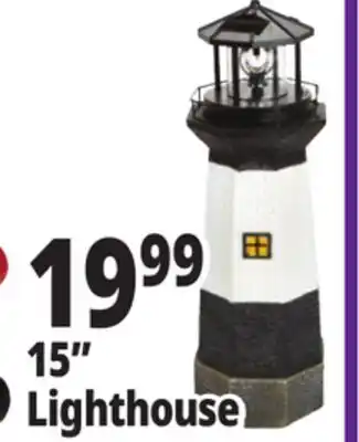 Ocean State Job Lot Solar Lighthouse with Rotating LED Light 15 offer
