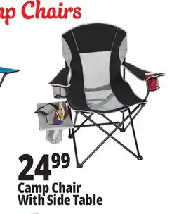 Ocean State Job Lot Oversized Folding Camp Chair with Side Table offer