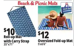 Ocean State Job Lot Beach Mat offer