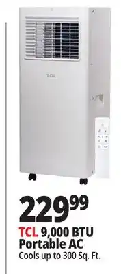 Ocean State Job Lot TCL 9 500 BTU Smart Portable Air Conditioner offer
