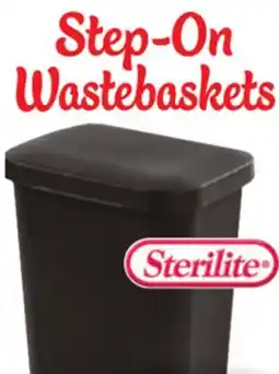 Ocean State Job Lot Sterilite Step-On Black Wastebasket 11.9 Gal offer