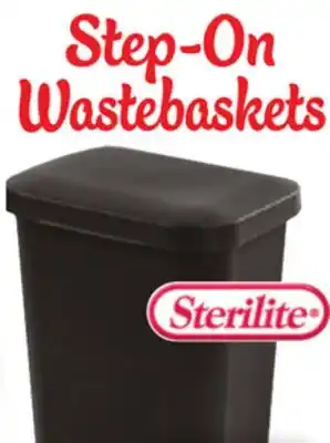Ocean State Job Lot Sterilite Step-On Black Wastebasket 11.9 Gal offer