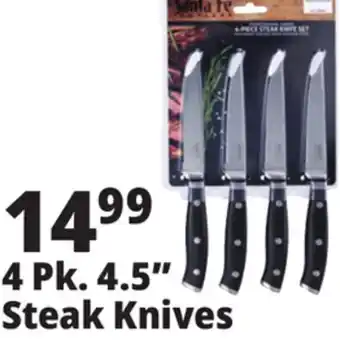 Ocean State Job Lot Santa Fe Professional Grade Steak Knife Set 4 Piece offer