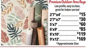 Ocean State Job Lot Premium Indoor/Outdoor Area Rug offer