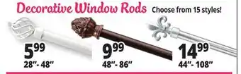 Ocean State Job Lot Decorative Window Rods offer