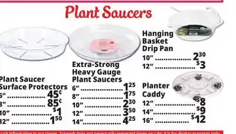 Ocean State Job Lot Vinyl Plant Saucer offer