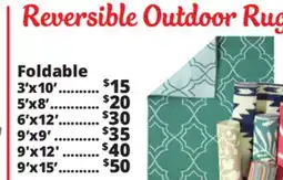 Ocean State Job Lot Reversable Outdoor Rugs offer