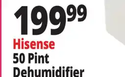 Ocean State Job Lot Hisense Energy Star 50 Pint 2-Speed Dehumidifier White offer