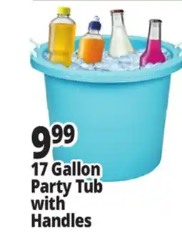 Ocean State Job Lot Party Tub with Rope Handles 17 Gal offer