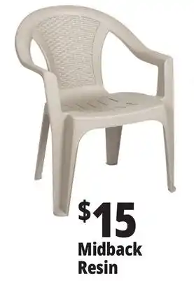 Ocean State Job Lot Midback Resin Chair offer